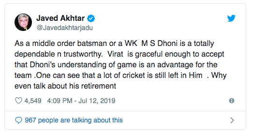 Javed-Akhtar-Dhoni-retirement-tweet