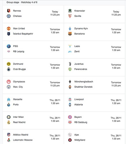 Champions-League-Matchday 4