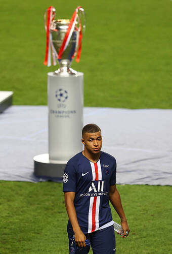 kylian-mbappe-of-psg-gestures-at-the-end-of-the-uefa-champions-league-picture-id1228174783