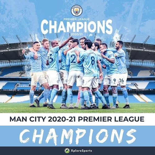 Man City 2020-21 PL Champions