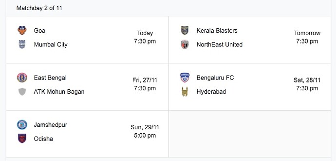 ISL-2020_21-Matchday2-Fixtures