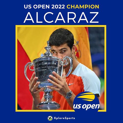 US Open 2022 Men's Champion - Alcaraz