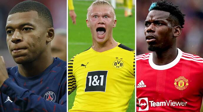 Mbappe-Haaland-Pogba-2022-Summer-Transfer