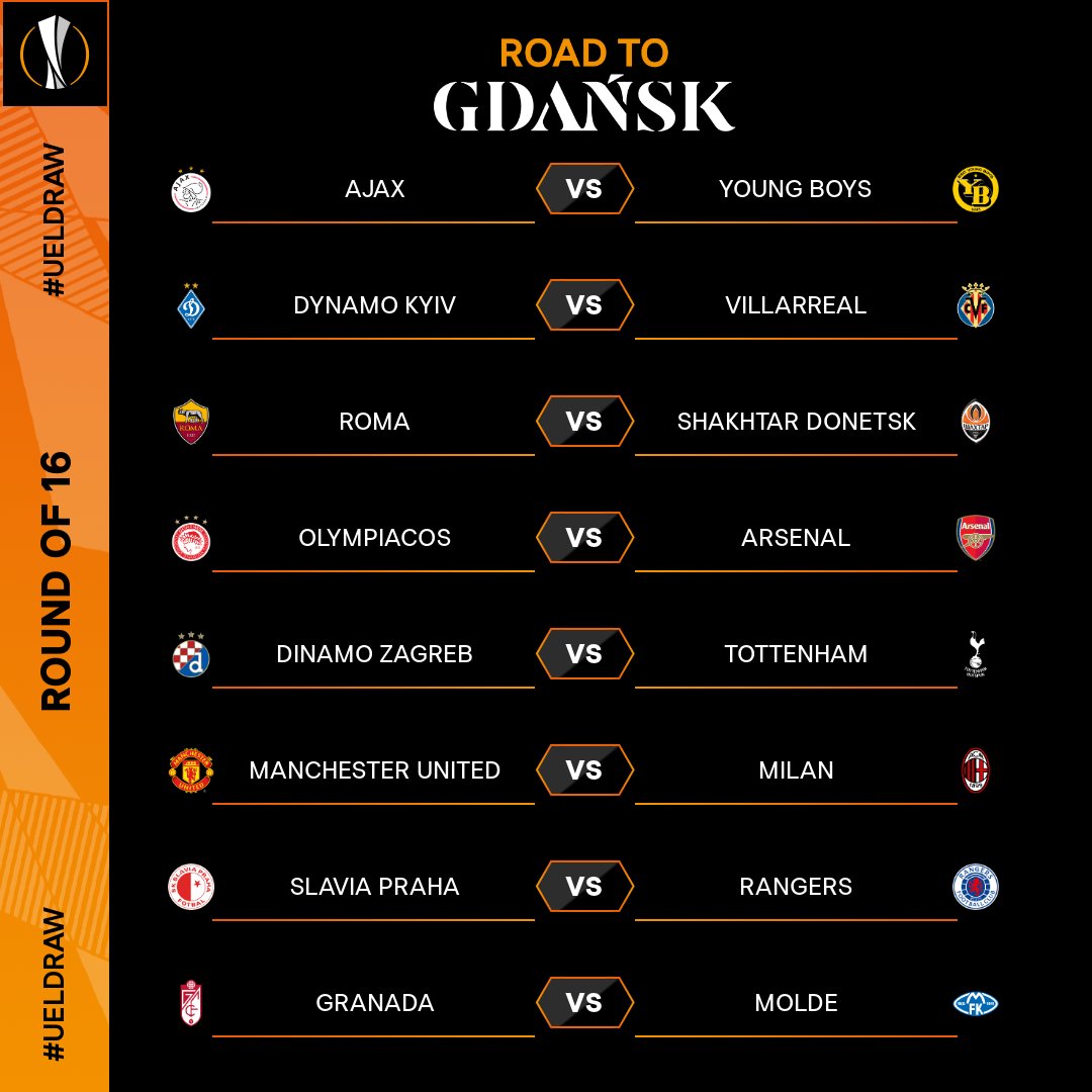 ⚽ UEFA Europa League Round of 16- Previews, Results, Stats- Live updates and Discussions - Football