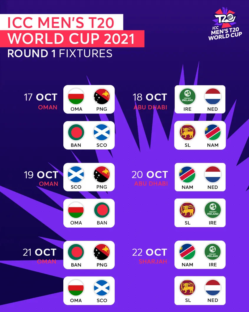 Live cup t20 world 2021